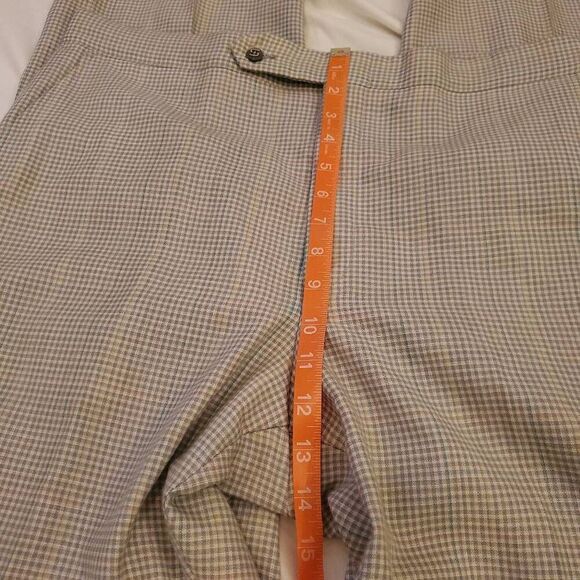 Vintage SANSaBELT a JAYMAR Slack. 1970's, Tan/Gray Plaid, Trouser Pant -Mens Siz - Picture 3 of 13